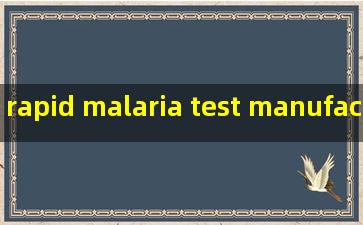 rapid malaria test manufacturers